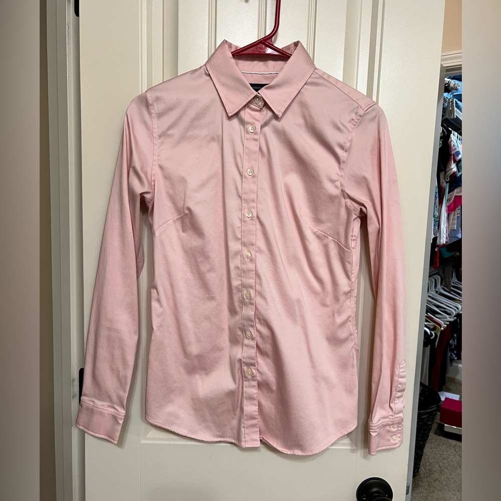 Banana Republic Pink Button Down Shirt
